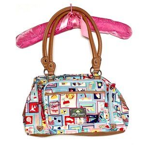 Lily Bloom Summer Purse ~ So Many Zippered Compartments! Shoulder Bag